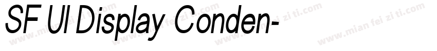SF UI Display Conden字体转换